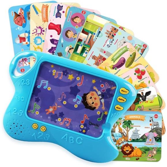 Learning Pad with 10 Educational Flash Cards w/Touch and Learn Functions For Kid - Picture 1 of 7